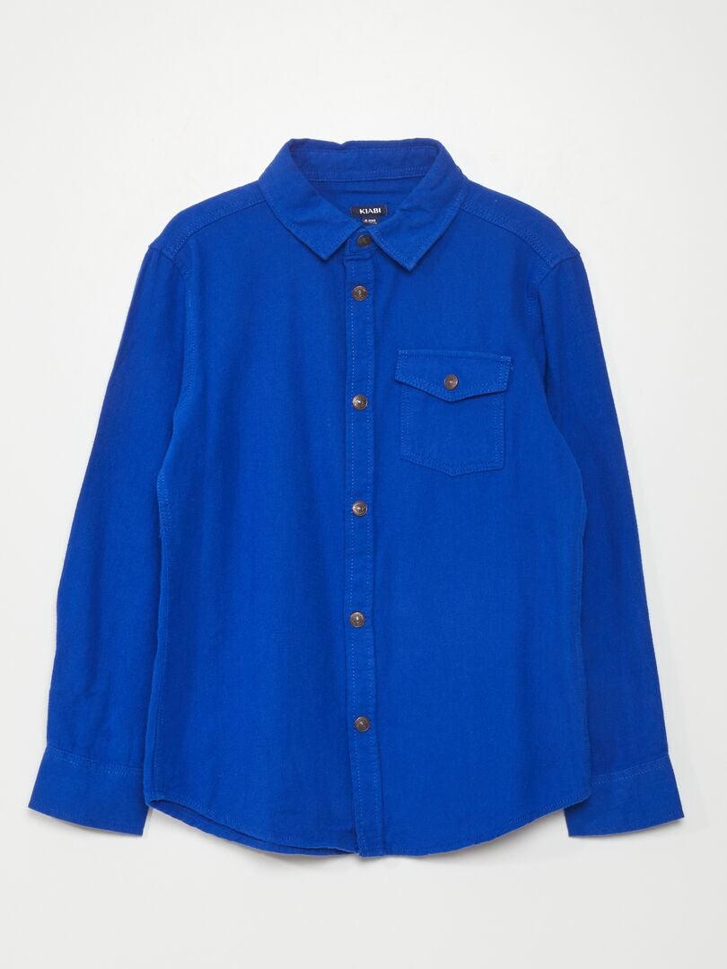 Camisa de franela - AZUL