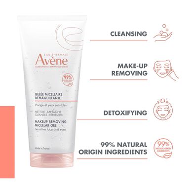Avène Makeup Removal Micellar Gel för torr hud 200ml