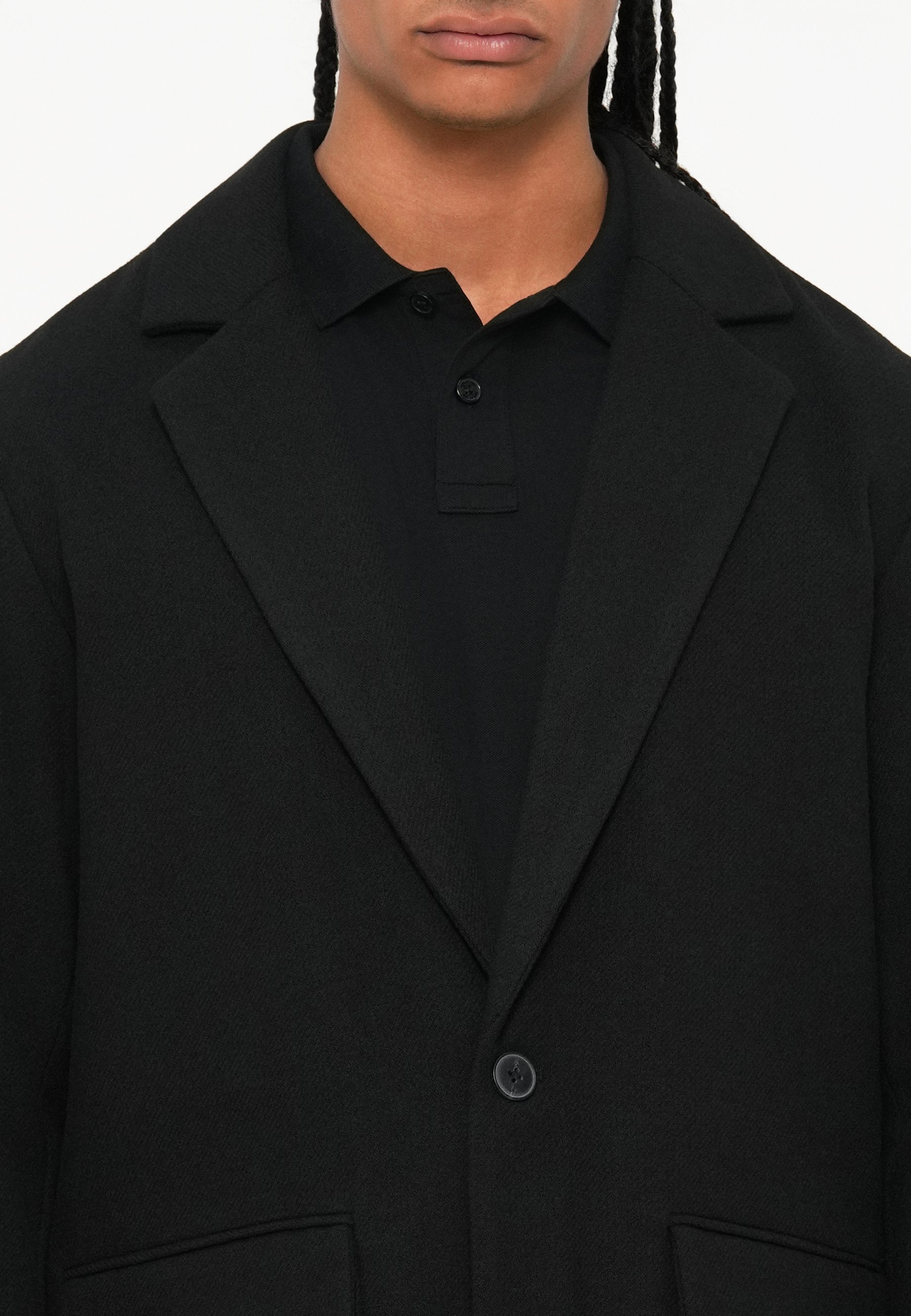 Jack & Jones JJEHARRIS COAT - Klasyczny płaszcz - czarny