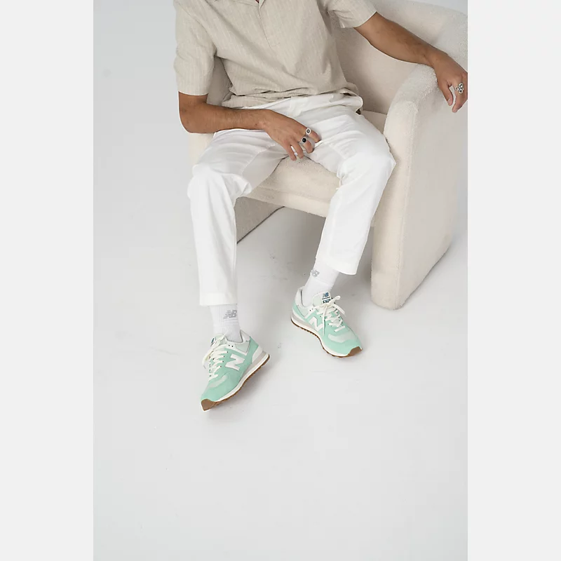 Unisex 574 - Aqua Green z bielą