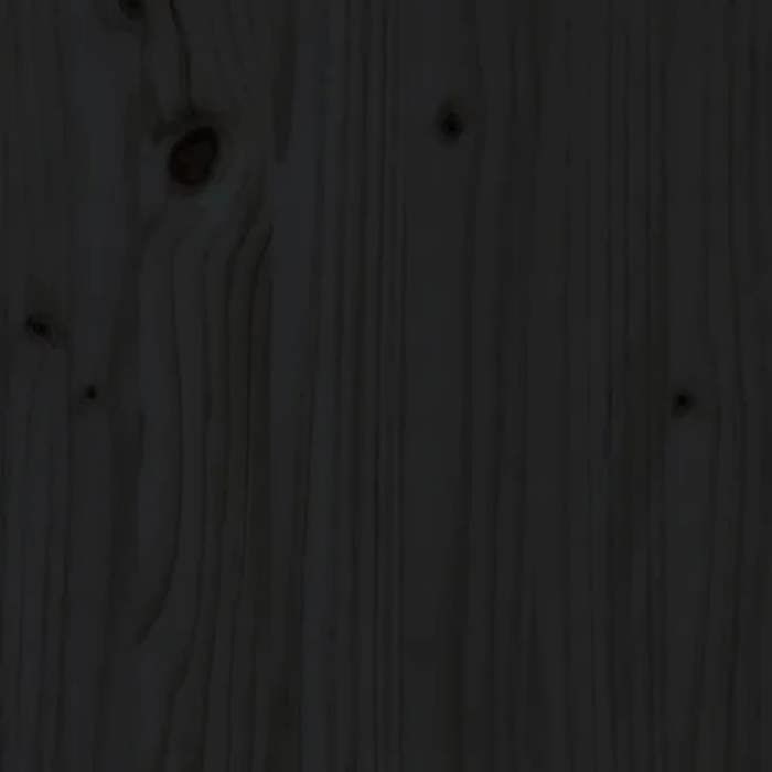 Botellero/Estante para vinos negro - CLARENCE - Negro 55,5x34x61 cm Madera maciza de pino LV1155