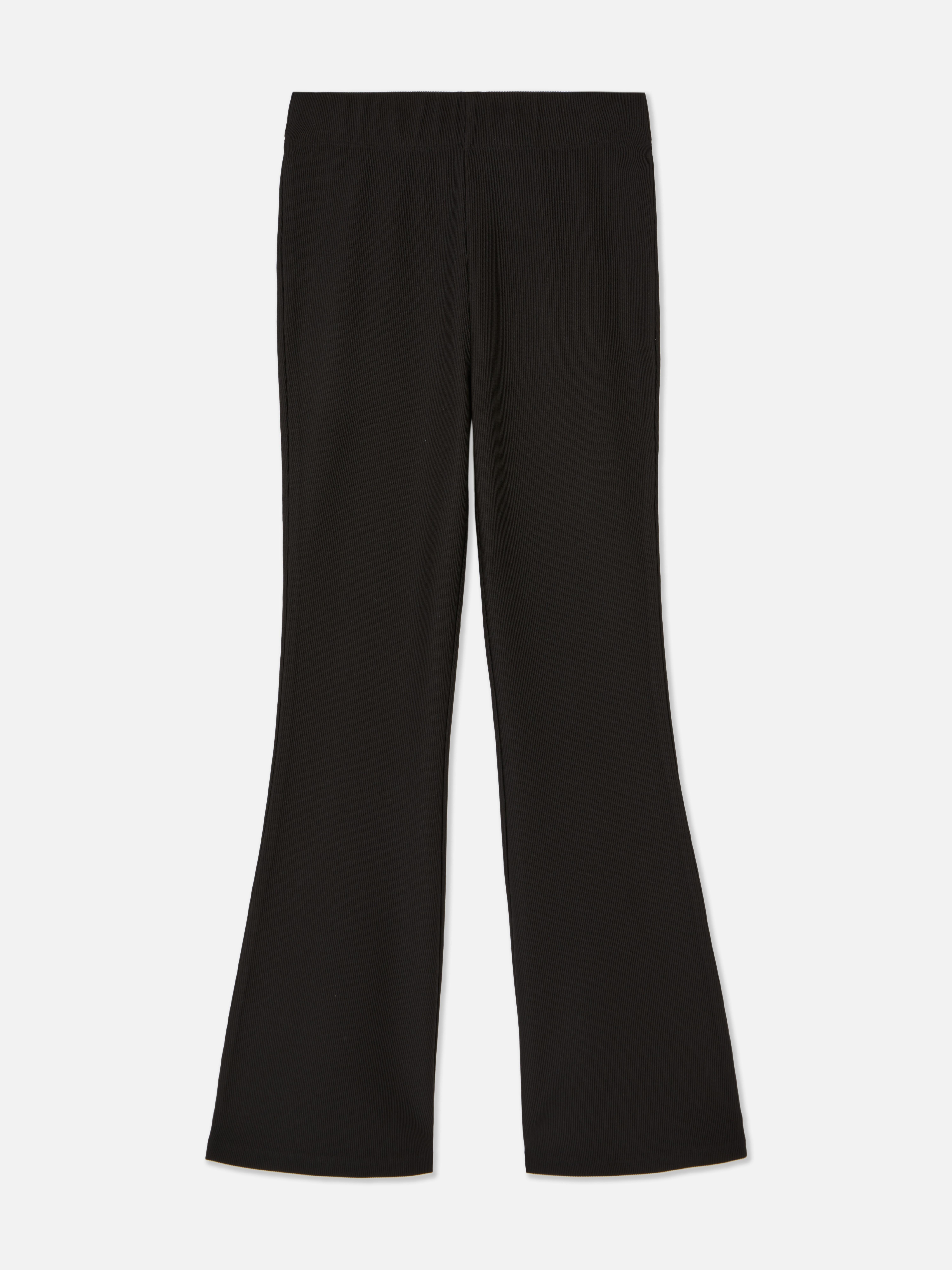 Ribbroek met wijduitlopende pijpen Trendy broeken voor kleine fashionista's