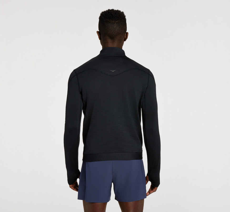 HOKA demi-zip noir
