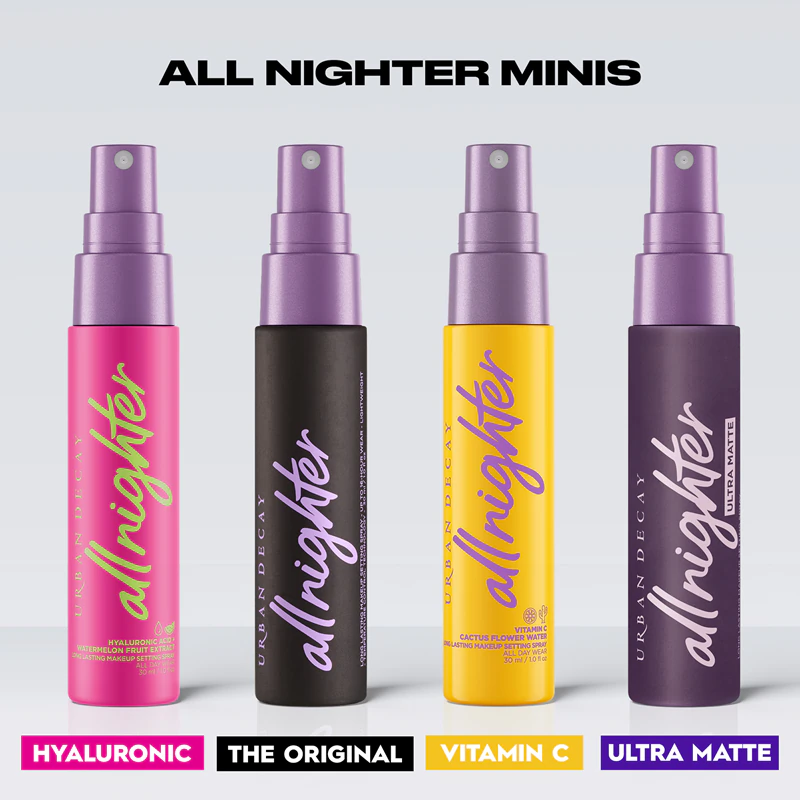 Fixační sprej na make-up s kyselinou hyaluronovou Urban Decay All Nighter