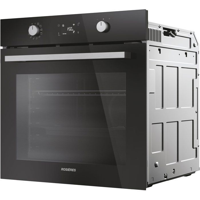 Horno empotrable - Pirólisis + Hidrólisis - ROSIERES - RO6 T3B3EYTB - Negro - Puerta fría - 78L - Fácil vapor