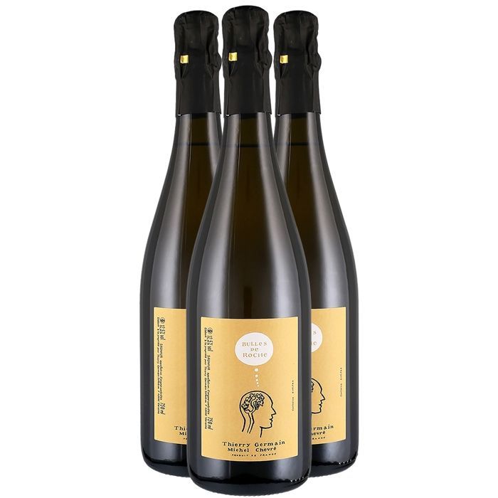 Domaine des Roches Neuves Bulles de Roche Brut 2022 - Saumur - Vino bianco della Valle della Loira (3x75cl)