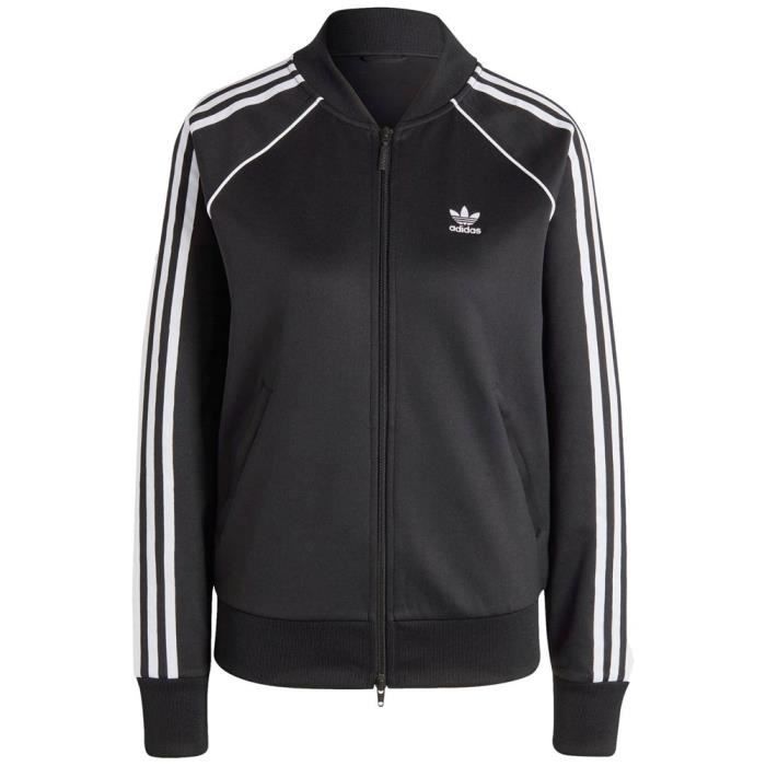 Felpa da donna Adidas IB5912 nera - Maniche lunghe - Cappuccio