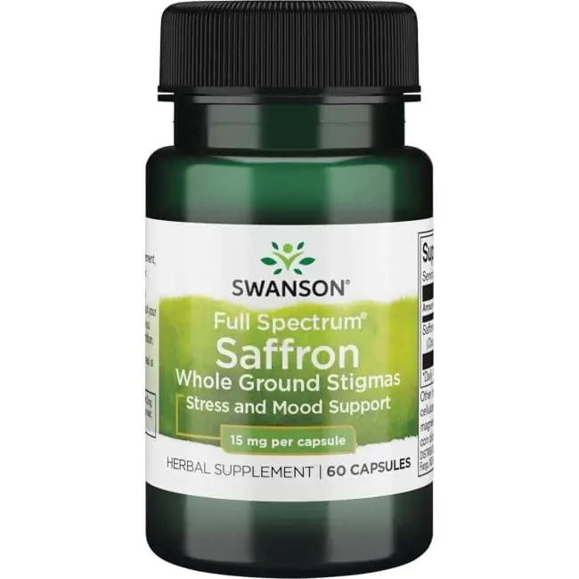 Swanson Full Spectrum Saffron Szafran 15 mg Kapsułki