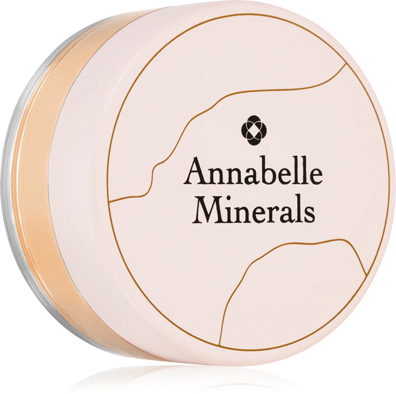 Base em pó mineral iluminadora Annabelle Minerals Radiant Mineral Foundation.