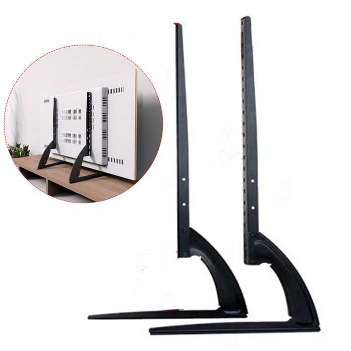 Universal, removable TV stand, suitable for 30-70 inch LCD/LED TVs, with 3 adjustable height settings, supports up to 35 kg