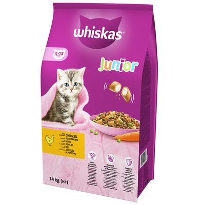 Whiskas Kitten -ruoka kanan kanssa