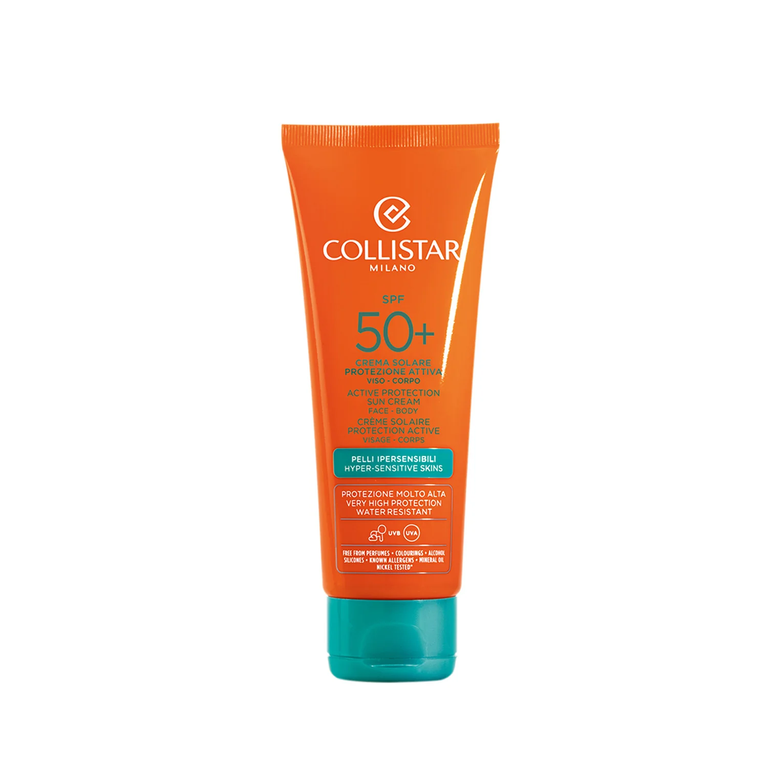 Abbronzatura Crema Solare Protezione Attiva SPF50+ - Crema solare corpo alta prot., Solare viso alta prot.