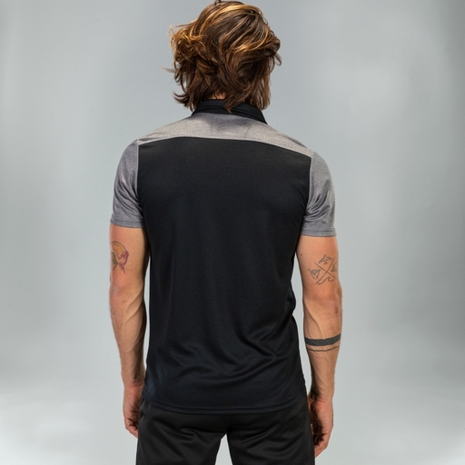 Tricou polo cu mânecă scurtă Joma Hobby II negru gri