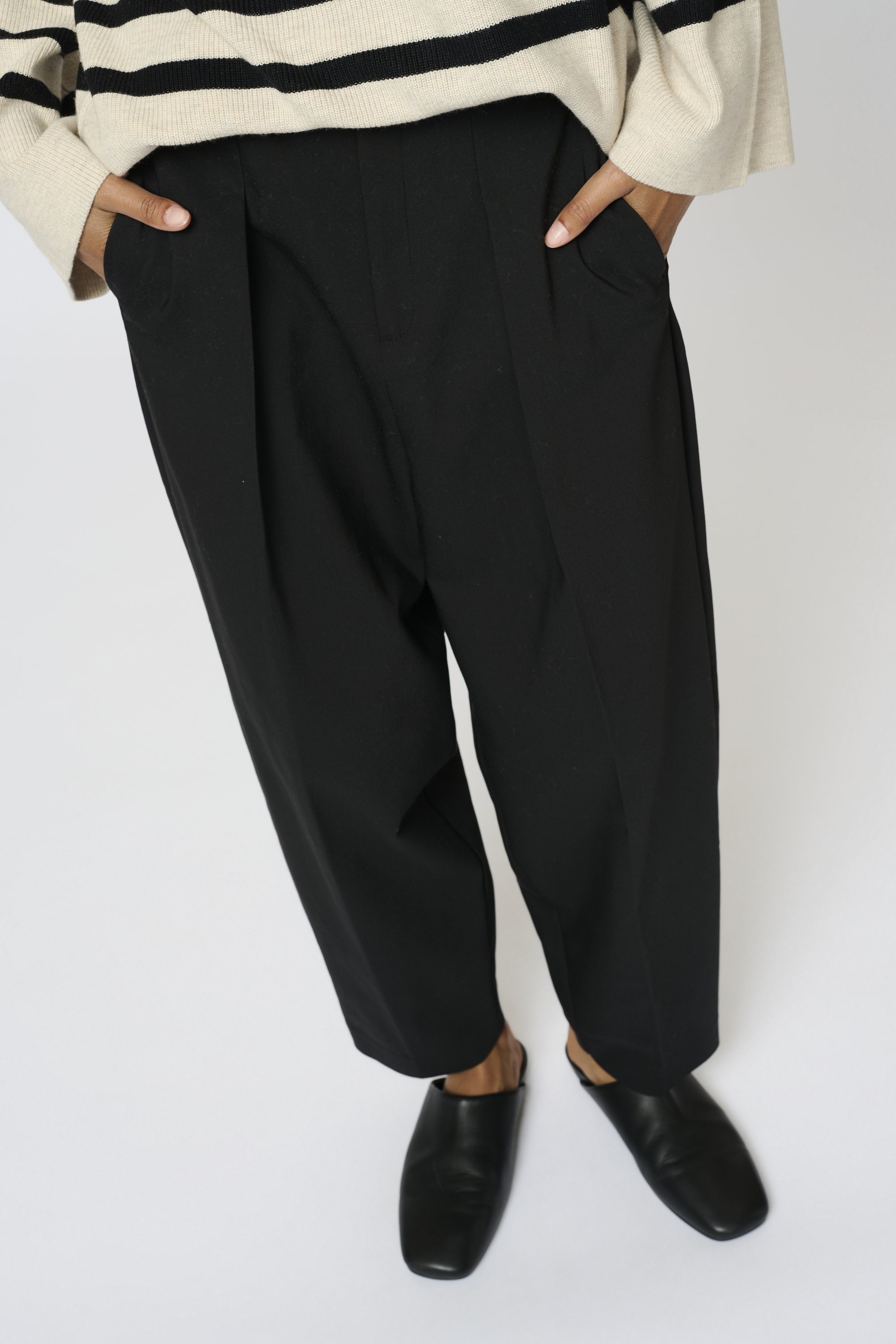 Pantalon InWear ZELLA BARREL - noir