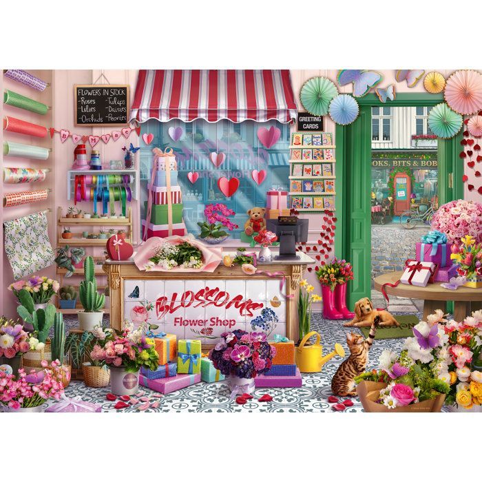 Ravensburger - Adult Puzzle - 1000-piece puzzle - The Flower Shop - Ages 14+ - Premium quality puzzle - 12001727