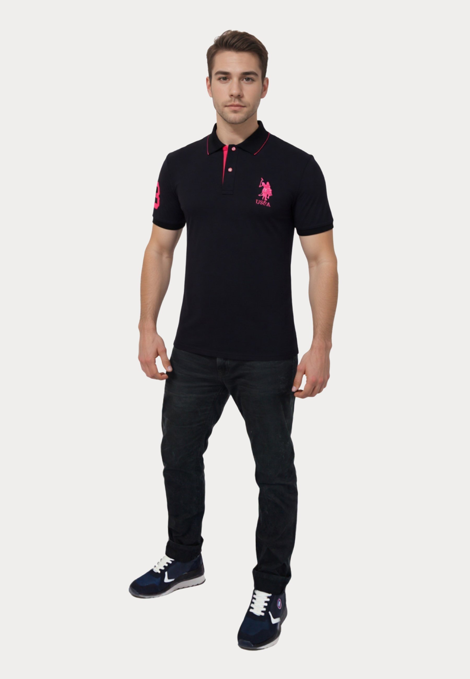 Tricou polo US Polo Assn. - negru