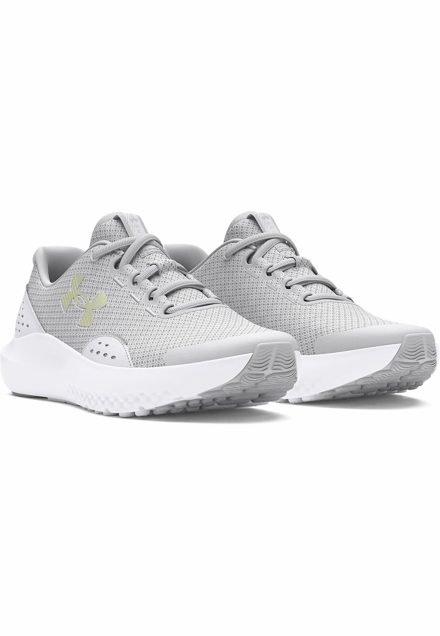 Under Armour VISUAL CUSHIONING UA GGS SURGE 4 - Scarpe da corsa su strada - grigio halo
