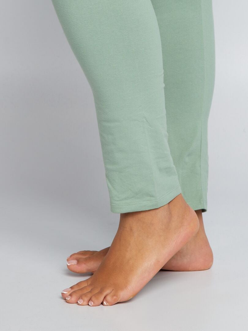 Leggings de malha lisa - VERDE