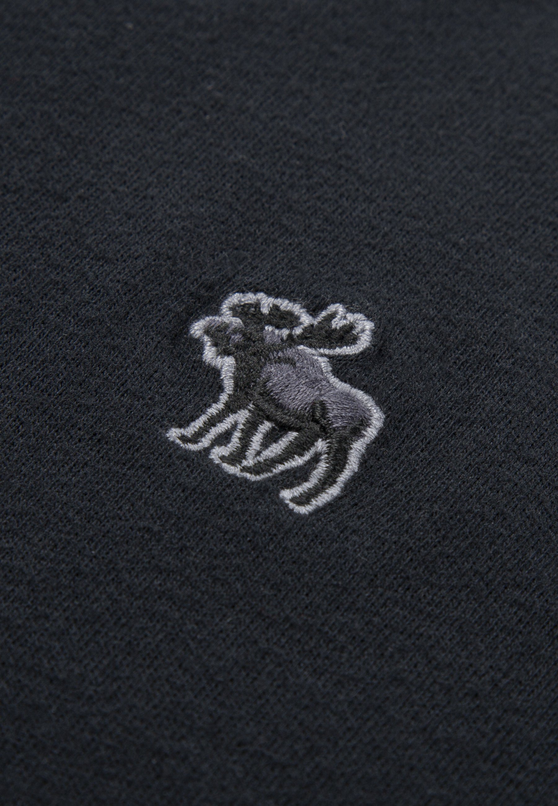 Abercrombie & Fitch Kurzarm-Basic-T-Shirt – Anthrazit