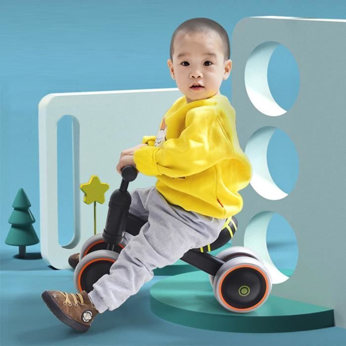 Draisienne - DIYAGSSZ - Bébé Vélo en 4 Roues - Bleu - 50*18*38cm