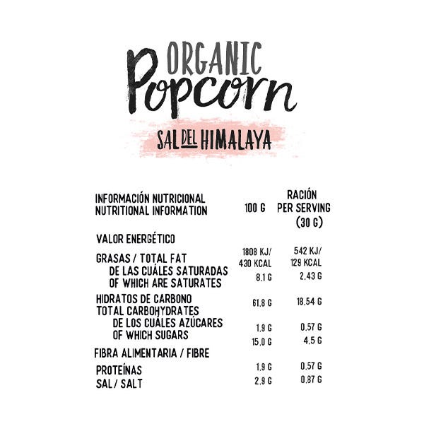 Himalájai sós pattogatott kukorica | 30GR