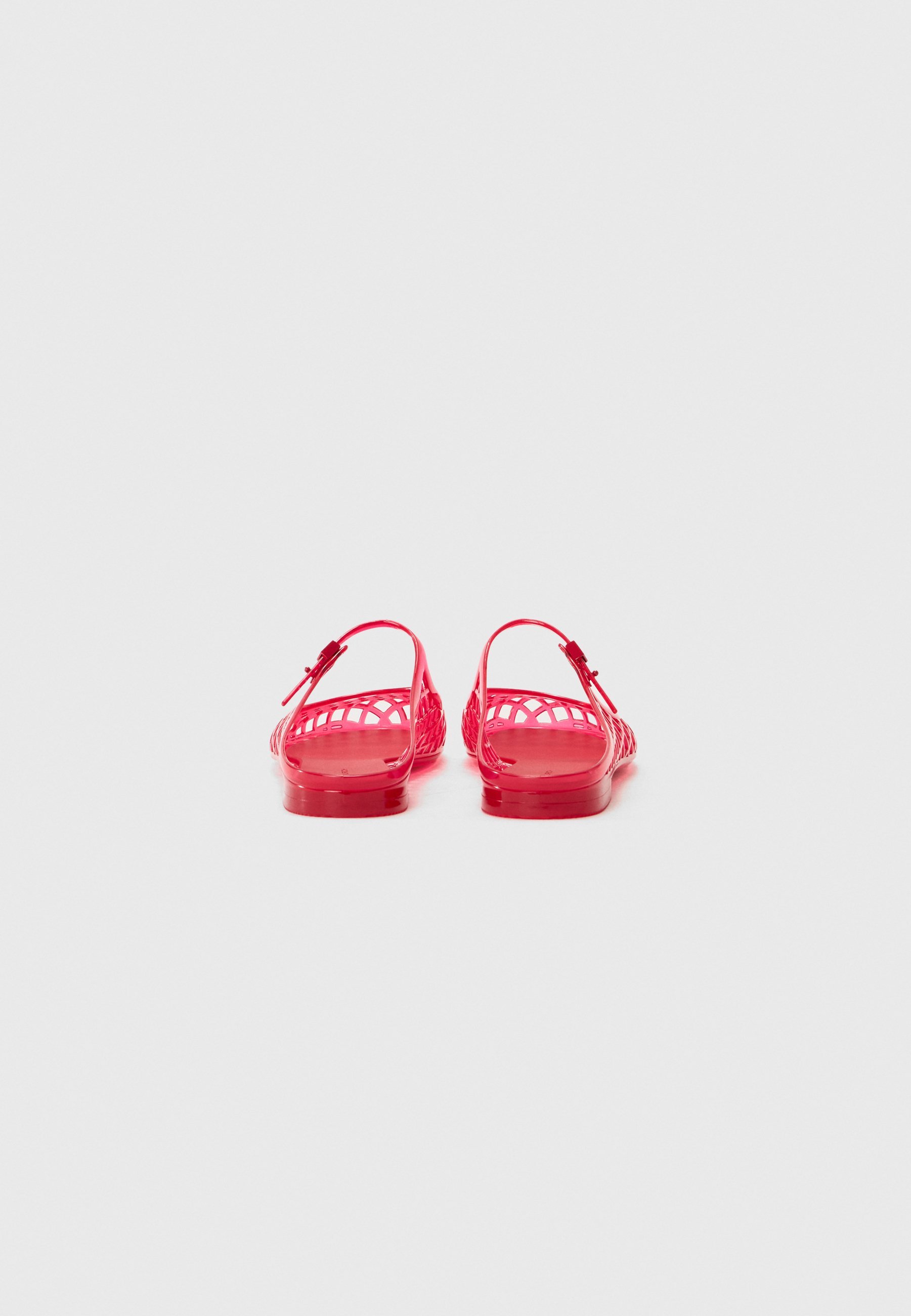 Tory Burch MELLOW MARY JANE - Zwembadglijbanen - rode vulkaan