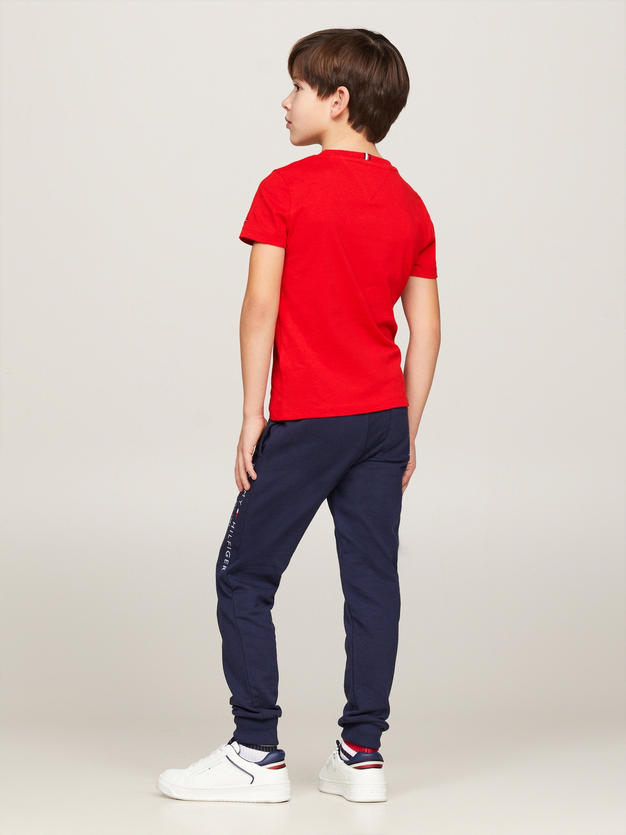 Tommy Hilfiger ESSENTIAL TEE - T-shirt met print - dieprood