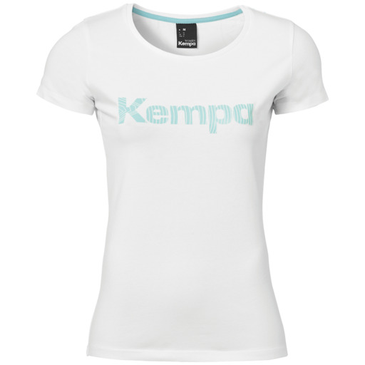  Grafisk T-shirt Dam Blanco Kempa