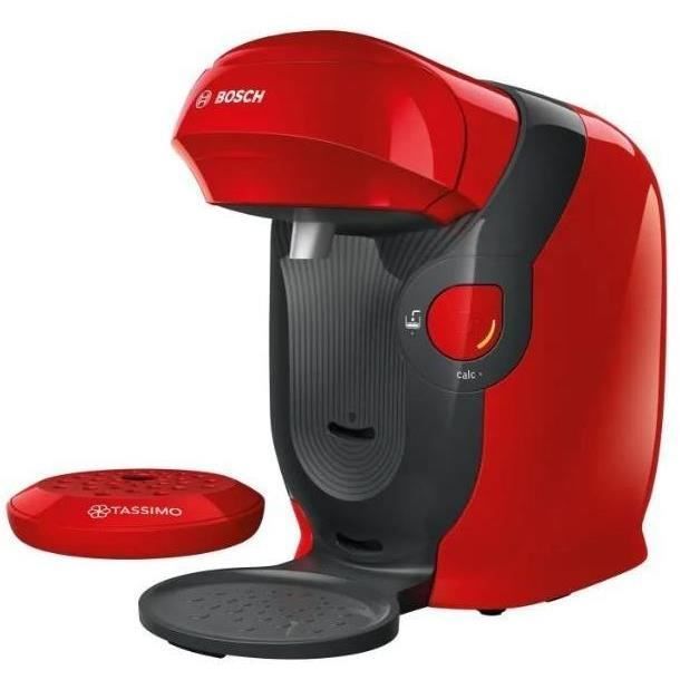Máquina multibebidas BOSCH TAS1103 Tassimo, roja - Presión de 3,3 bares - Capacidad del depósito de agua: 0,7 l