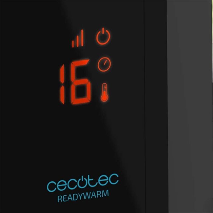 Cecotec Ready Warm 3100 Smart Now. Potente calefactor radiante de panel de 2000 W. Pantalla LCD, programable, 3 modos, protección contra sobrecalentamiento.