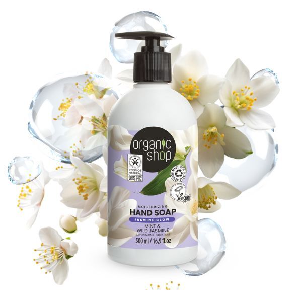 Organic Shop Kosteuttava käsisaippua Minttu ja jasmiini 500ml