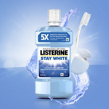 Listerine vodica za ispiranje usta 500ml Stay White
