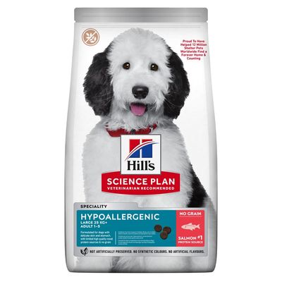Saumon hypoallergénique Hill's Science Plan Adulte 1+ Grandes Races