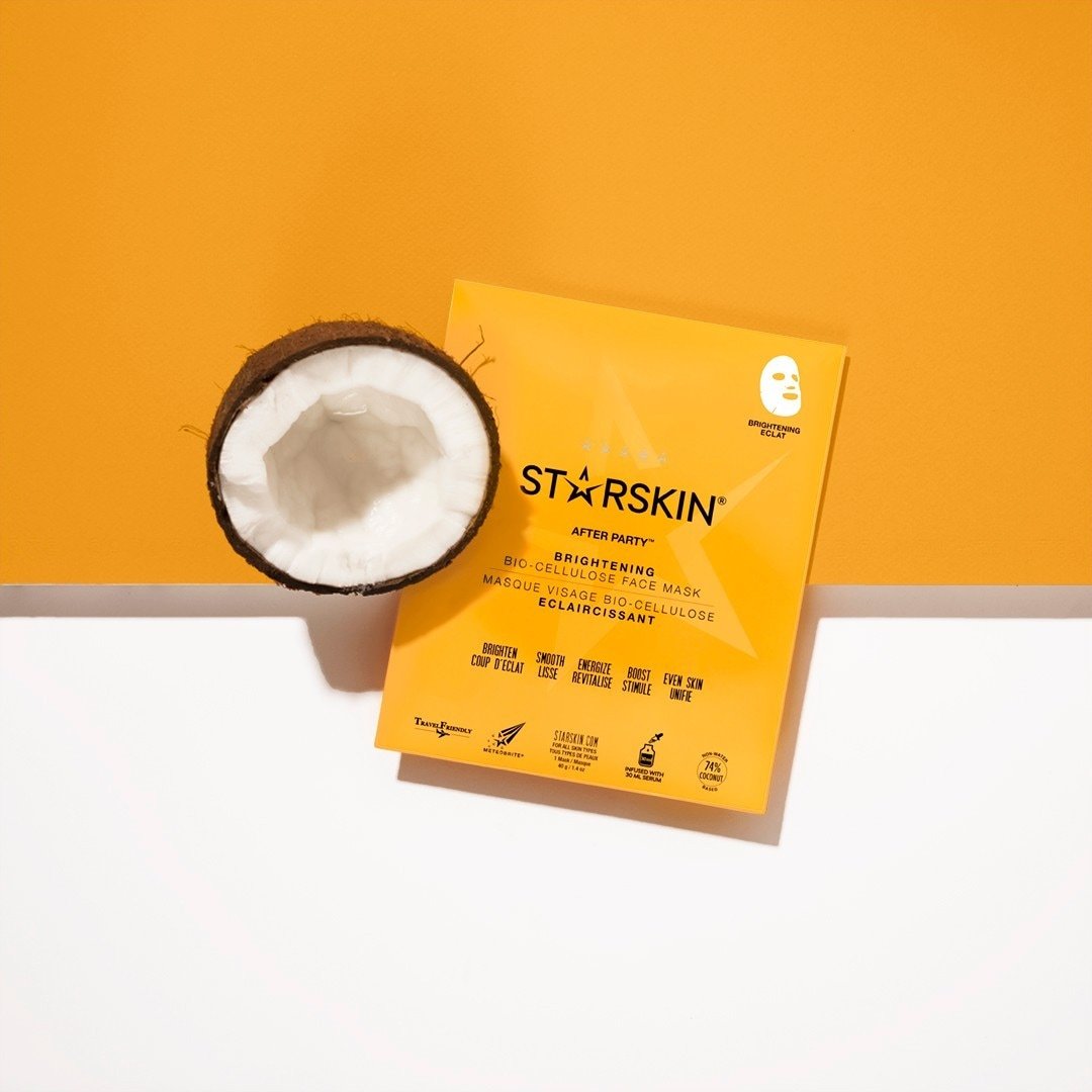 STARSKIN® Maska za lice After Party™ Posvjetljujuća druga koža s kokosovom biocelulozom - 30 ml