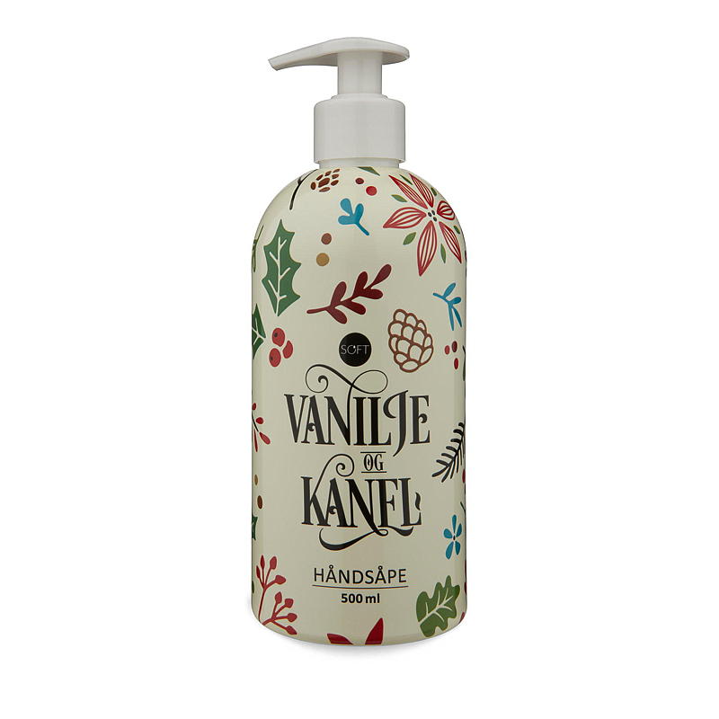 Mjuk handtvål 500 ml Julvanilj/kanel, blad