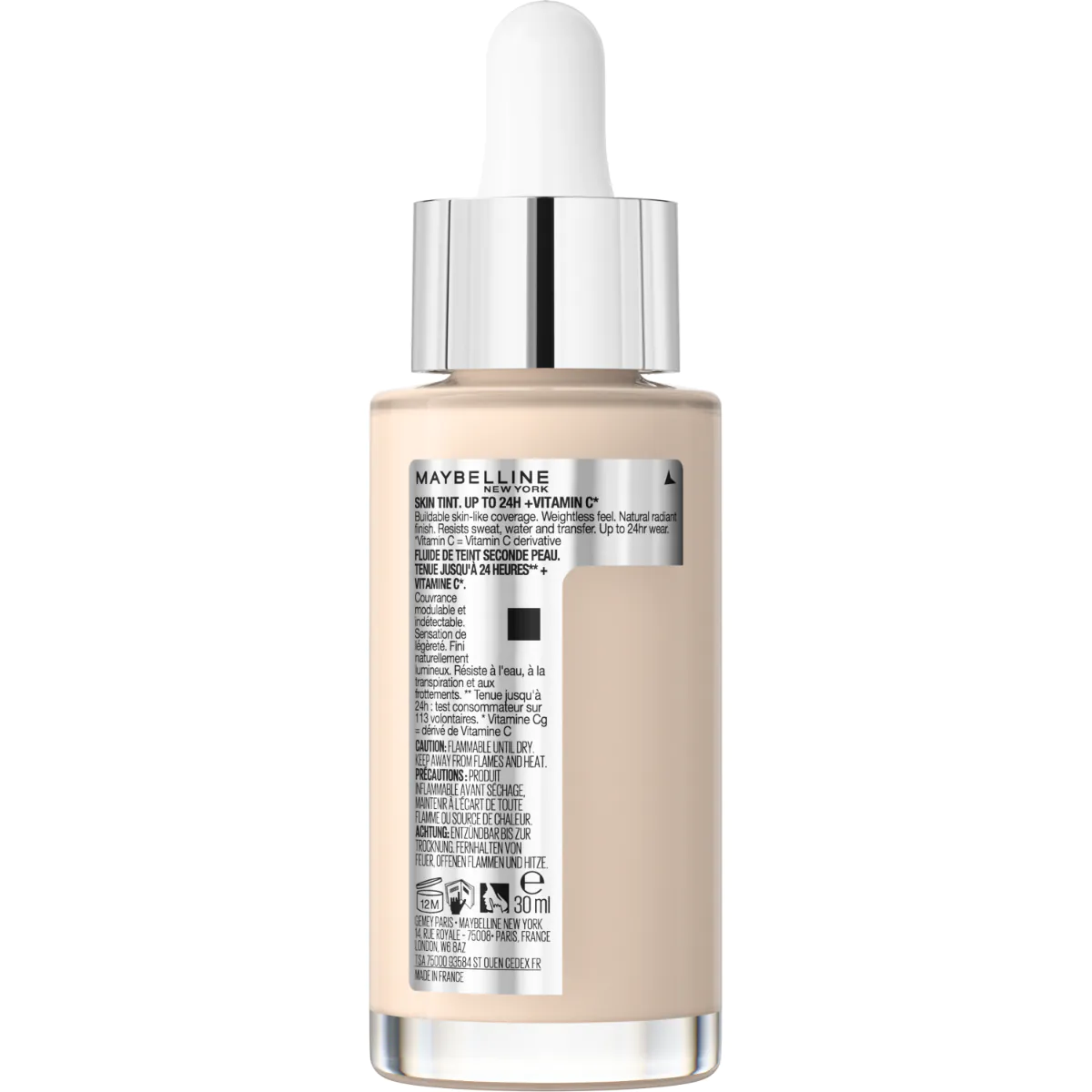 Maybelline Super Stay 24H Skin Tint Długotrwały podkład rozświetlający 02