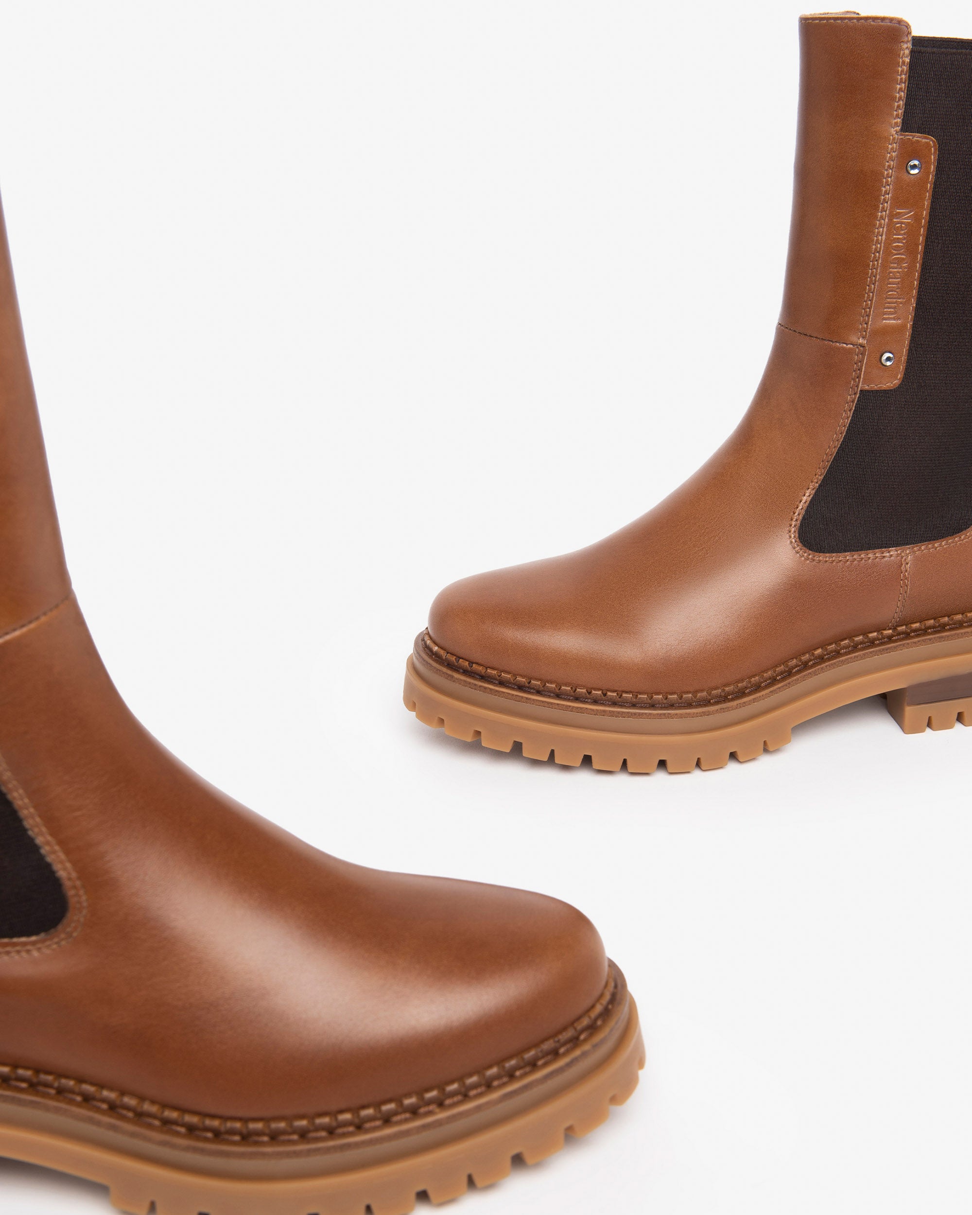  Chelsea-Boots aus Leder für Damen
