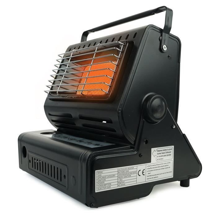 Aquecedor a gás - EUROCATCH - Aquecedor portátil - Ajustável - Ideal para pátios e camping - 4 kW