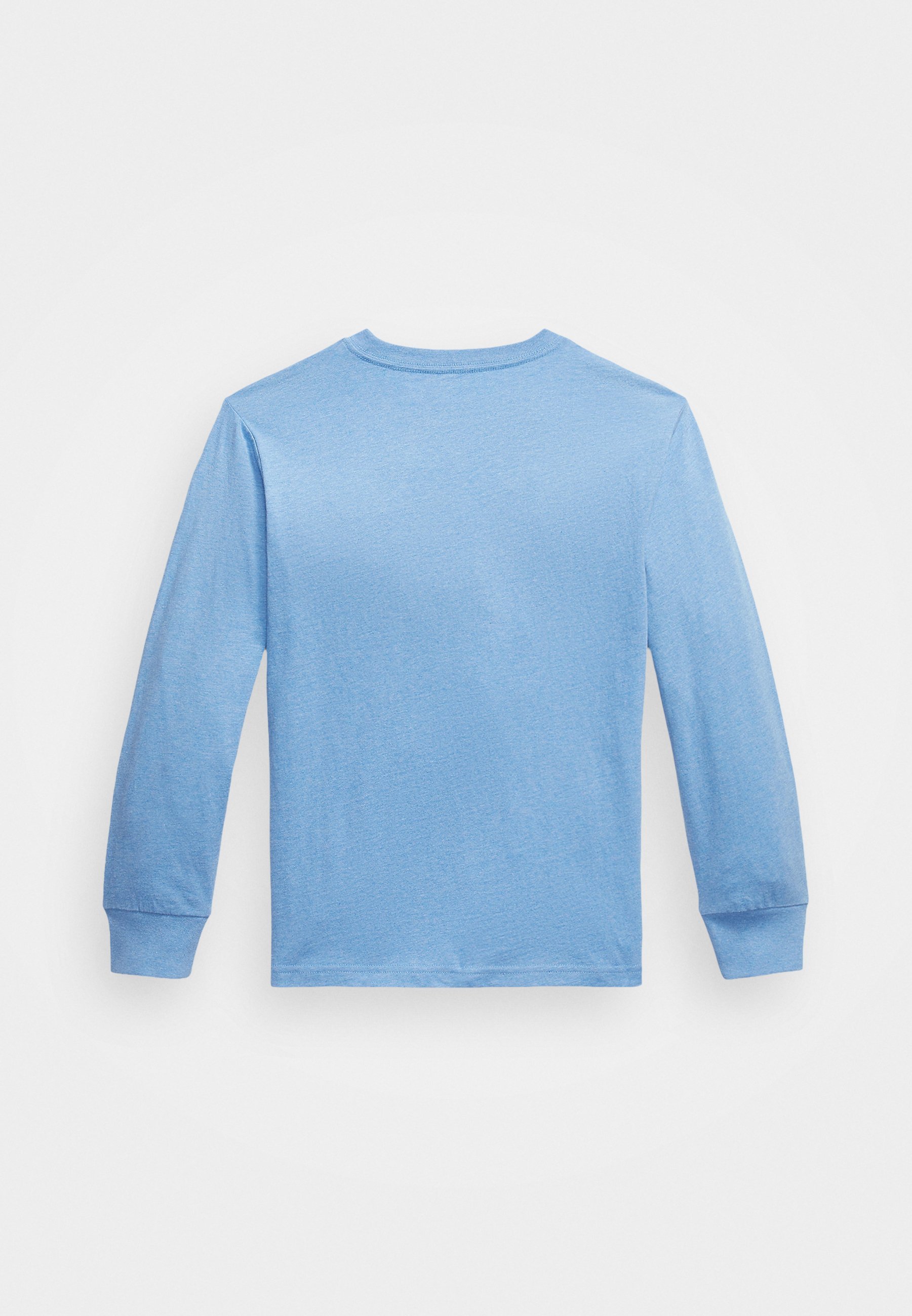 T-shirt à manches longues en jersey de coton Polo Ralph Lauren - Haut à manches longues - Gris chiné royal doux