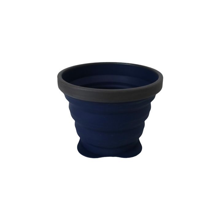 Tazza pieghevole da 250 ml, blu notte - Piatto - Vetro | Azimut Outdoor Camping and Camping Equipment