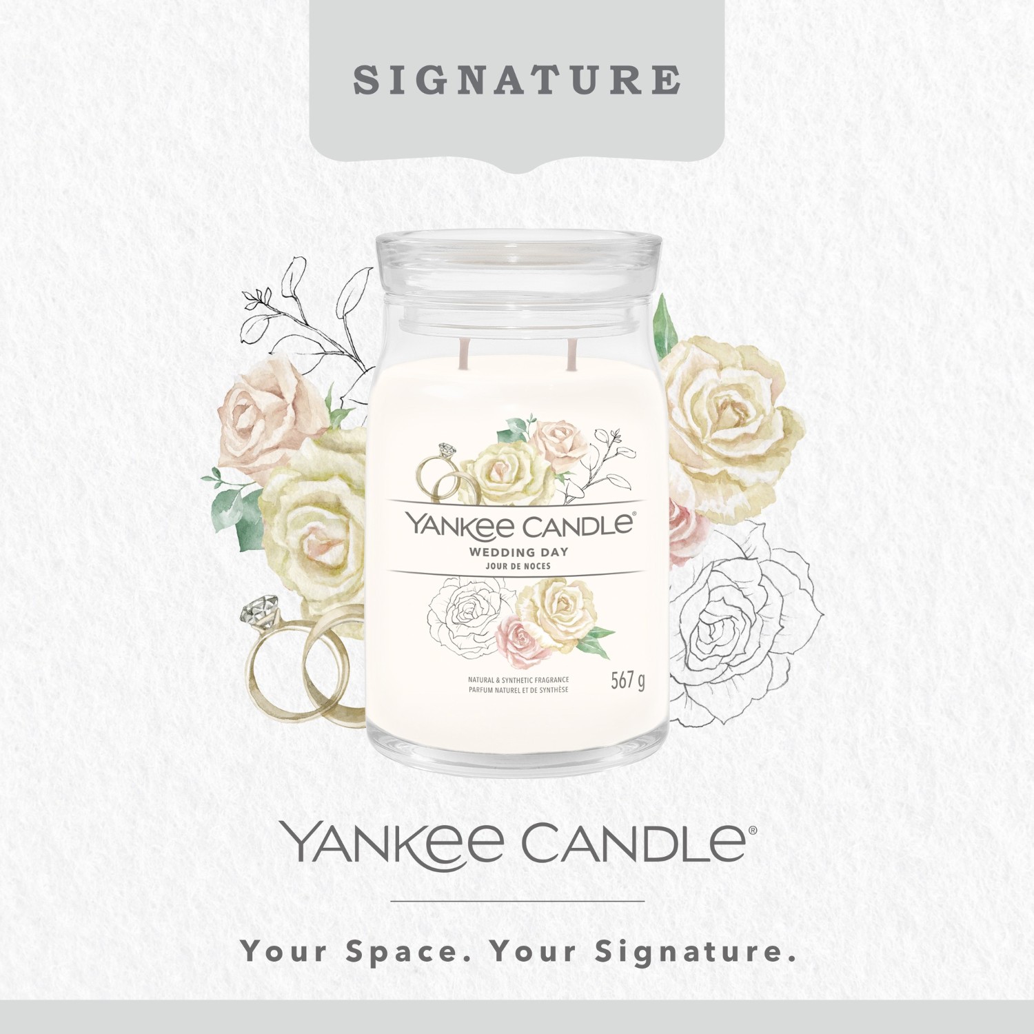 YANKEE CANDLE Grande Jarre Jour des Noces