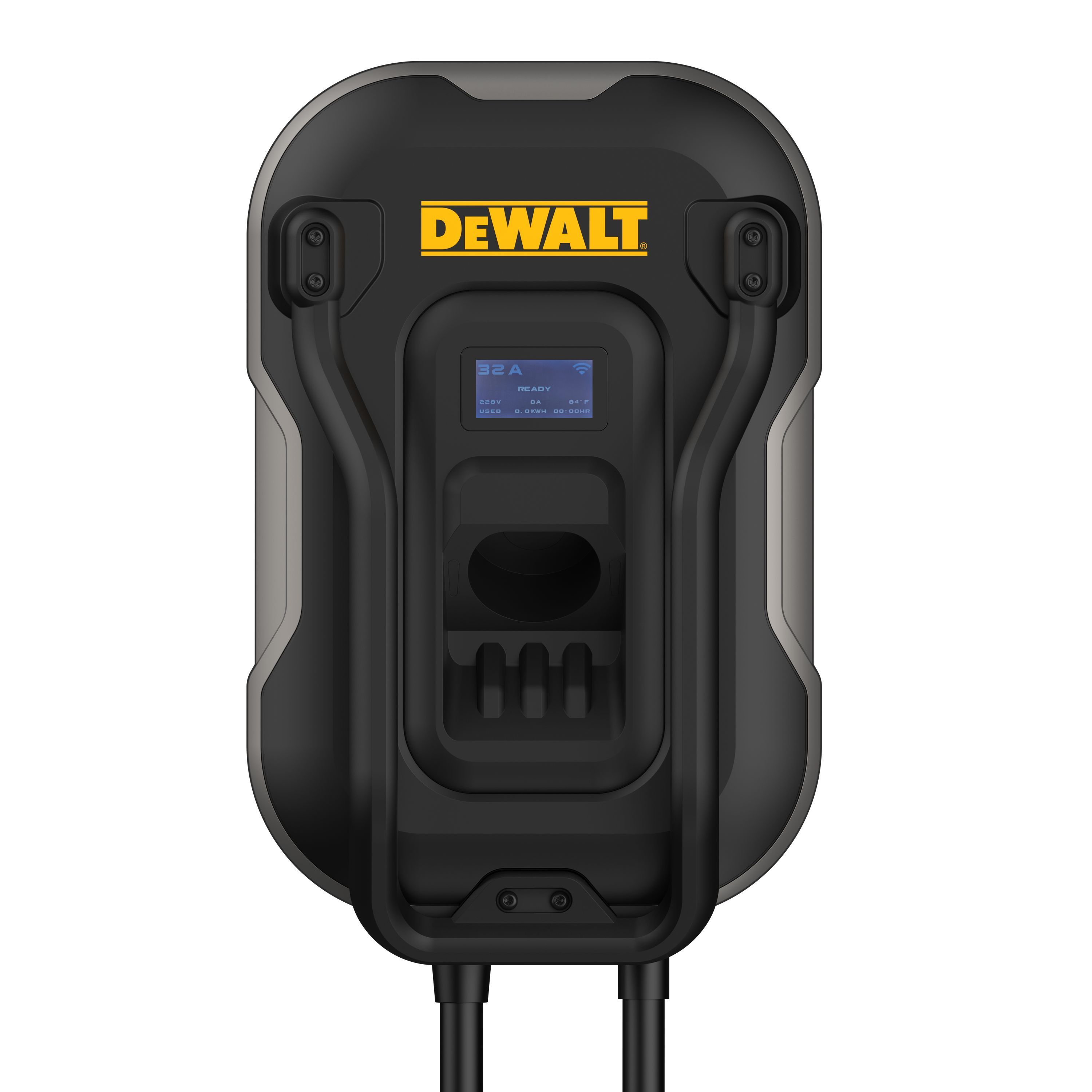 Estación de carga mural para vehículos eléctricos - DEWALT - 7,4 kW - Tipo 2 - 5 m - 32 A - 380 V CA