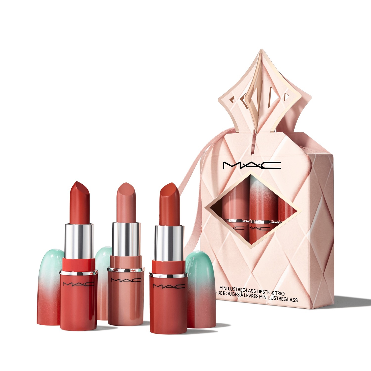 MAC kosmētikas komplekts Lusterglass Wildest Gleams Mini Lusterglass lūpu trio — 1 Stück