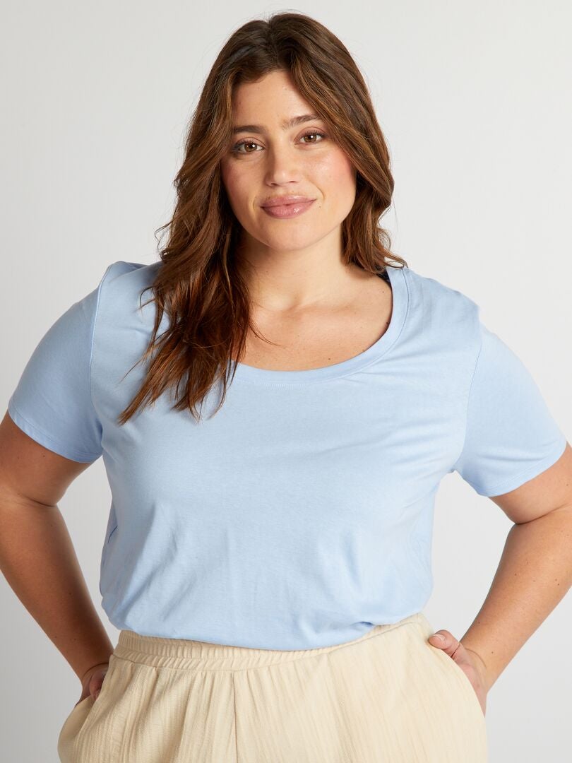 Bedrukt T-shirt - BLAUW