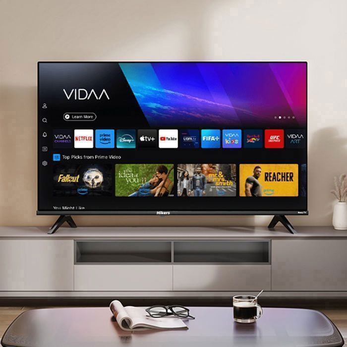 Hikers 50Z1 Smart TV - 50-inch scherm, UHD-resolutie 3840*2160, Dolby Atmos, 2 USB-poorten - Zwart