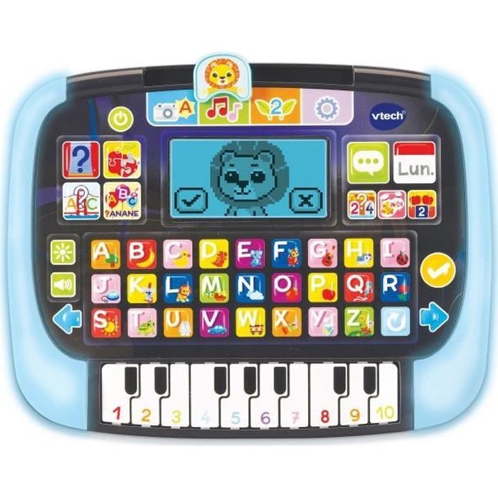 VTECH P'tit Genius Magic Light Pædagogisk Tablet til børn fra 2 år - Sort/Blå - Unisex
