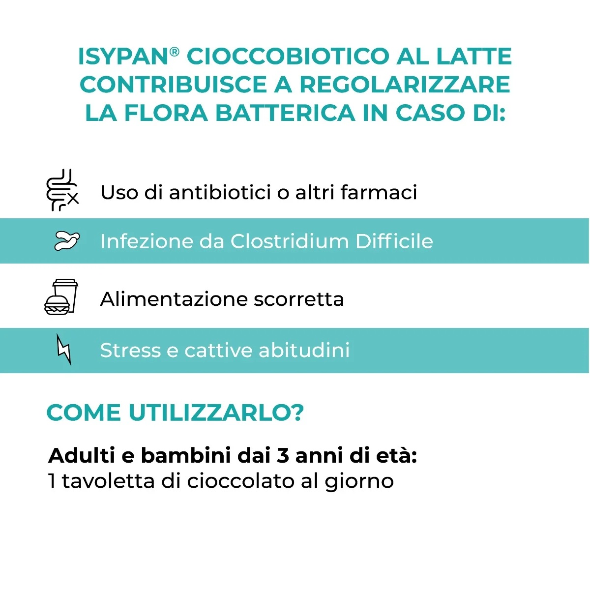 ISYPAN Isypan Cioccobiotico Milch 8 Stück Probiotika