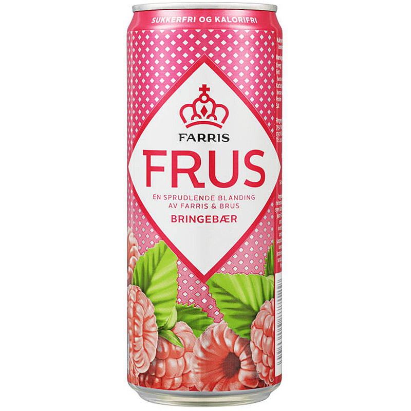 Farris Farris Frus 0,33 l hermetiske bringebær