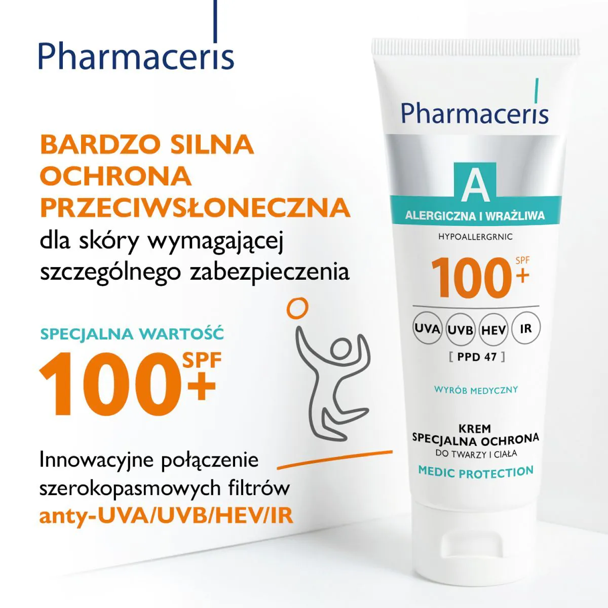 Pharmaceris A Medic Protection Krem specjalna ochrona twarzy i ciała SPF100+