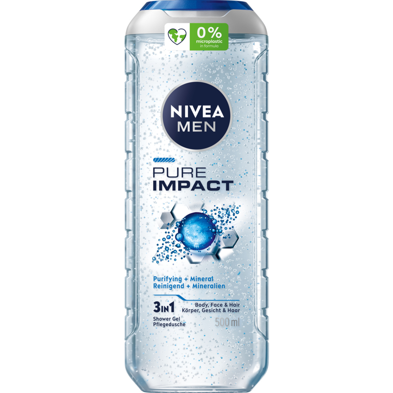 Nivea Men Shower Gel för män 500ml Pure Impact